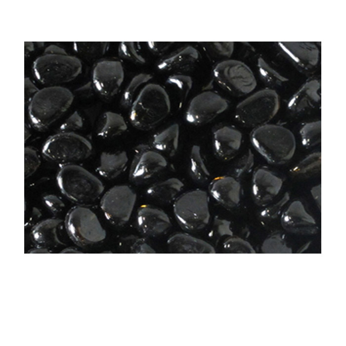 Black Glass Pebbles